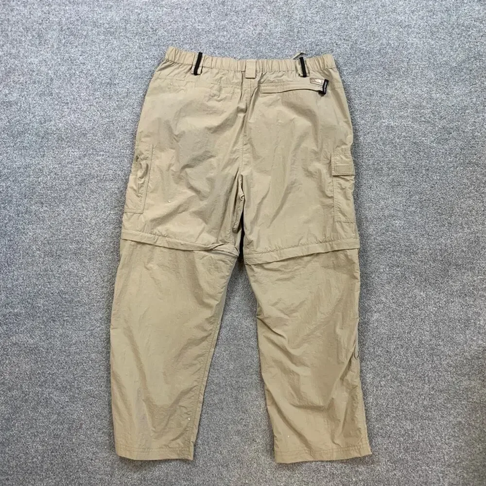 The North Face Pants Mens XL Stow Pocket Convertible Zip Off Cargo Shorts Hiking